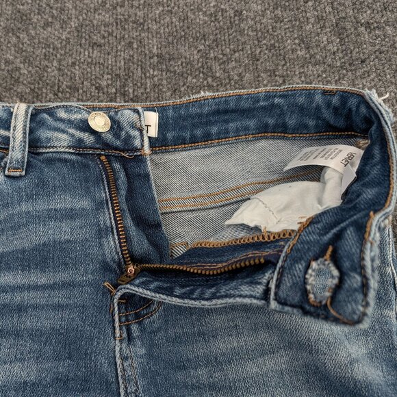 VERVT Altered Jeans Women's 25 Blue Denim Hippy Wide Leg Distressed Frayed READ - Picture 7 of 16